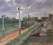 Camille Pissarro The Train France oil painting artist